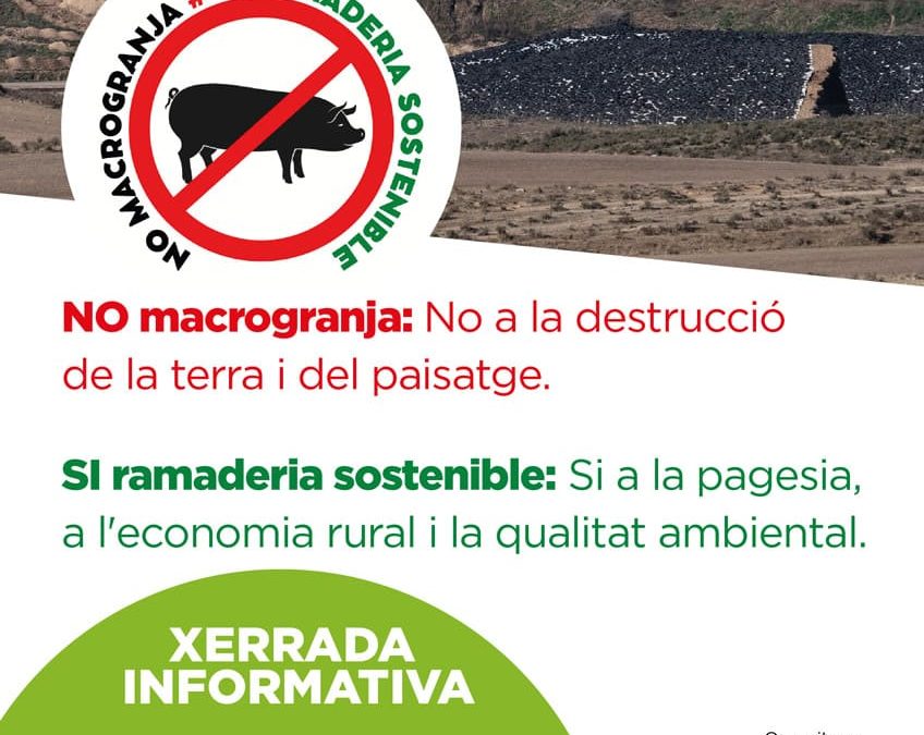 🚫  NO macrogranja: No a la destrucció de la terra i del paisatge 🚫